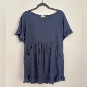 Umgee Denim Blue Blouse
